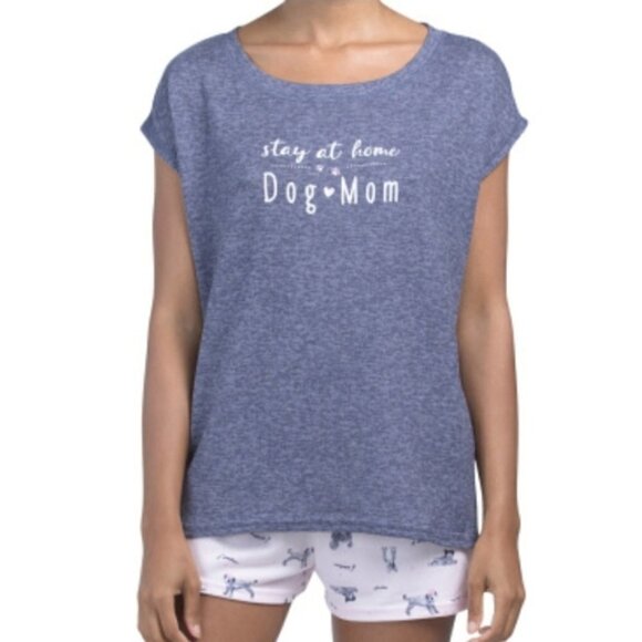 💕LAURA ASHLEY💕 Stay at Home Dog Mom PJ Set - Picture 1 of 16